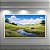 Quadro Decorativo Paisagem Vale Verdejante Rio Córrego e Montanhas Ao Fundo 6262 - Imagem 3