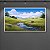 Quadro Decorativo Paisagem Vale Verdejante Rio Córrego e Montanhas Ao Fundo 6262 - Imagem 5
