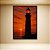 Quadro Decorativo Farol Marítimo ao Pôr do Sol com Céu Vermelho e Mar 6290 - Imagem 2