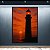 Quadro Decorativo Farol Marítimo ao Pôr do Sol com Céu Vermelho e Mar 6290 - Imagem 5