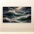 Quadro Decorativo Mar Revolto com Ondas Tempestuosas e Céu Nublado 6282 - Imagem 2