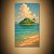 Quadro Decorativo Paisagem Ilha Tropical com Coqueiros e Mar Sereno 6281 - Imagem 4