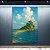 Quadro Decorativo Paisagem Ilha Tropical com Céu Azul e Nuvens 6287 - Imagem 3