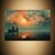 Quadro Decorativo Paisagem Marinha Navios Velas ao Pôr do Sol 6286 - Imagem 4
