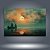 Quadro Decorativo Paisagem Marinha Navios Velas ao Pôr do Sol 6286 - Imagem 3