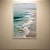 Quadro Decorativo Paisagem Marinha Ondas do Mar e Areia da Praia 6284 - Imagem 2