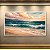 Quadro Decorativo Paisagem Marinha Praia Ondas e Montanhas Aquarela 6283 - Imagem 4