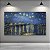 Quadro Decorativo Paisagem Noturna Rio Estrelado e Cidade ao Fundo 6289 - Imagem 3