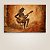 Quadro Decorativo Homem Tocando Violão Estilo Pintura Rupestre Rústica 6291 - Imagem 4