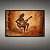 Quadro Decorativo Homem Tocando Violão Estilo Pintura Rupestre Rústica 6291 - Imagem 3