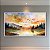 Quadro Decorativo Paisagem de Pôr do Sol em Aquarela com Lago e Floresta 6381 - Imagem 4