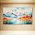 Quadro Decorativo Paisagem Montanhas Nevadas e Lago com Árvores Outonais 6384 - Imagem 3