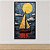 Quadro Decorativo Barco a Vela Mar Noturno Lua Cheia Pintura Moderna 6398 - Imagem 3