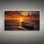 Quadro Decorativo Mar com Barco Solitário ao Pôr do Sol em Tons Alaranjados 6412 - Imagem 2