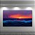 Quadro Decorativo Mar Revolto ao Pôr do Sol Paisagem Minimalista Violeta 6406 - Imagem 1