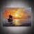 Quadro Decorativo Navio Viking no Mar ao Pôr do Sol Estilo Impressionista 6404 - Imagem 5