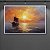 Quadro Decorativo Navio Viking no Mar ao Pôr do Sol Estilo Impressionista 6404 - Imagem 4