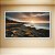 Quadro Decorativo Paisagem Costa Rochosa e Pôr do Sol Dourado Minimalista 6396 - Imagem 1