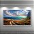 Quadro Decorativo Paisagem Costeira Caminho Campo Mar ao Pôr do Sol Vívido 6397 - Imagem 2