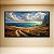 Quadro Decorativo Paisagem Costeira Caminho Campo Mar ao Pôr do Sol Vívido 6397 - Imagem 5