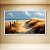 Quadro Decorativo Paisagem Dunas de Areia Mar e Campo de Trigo Dourado 6413 - Imagem 1
