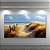 Quadro Decorativo Paisagem Dunas de Areia Mar e Campo de Trigo Dourado 6413 - Imagem 4