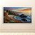 Quadro Decorativo Paisagem Litoral Califórnia Pôr do Sol Casas na Falésia 6391 - Imagem 5