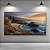 Quadro Decorativo Paisagem Litoral Califórnia Pôr do Sol Casas na Falésia 6391 - Imagem 4