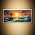 Quadro Decorativo Paisagem Marinha Navio ao Pôr do Sol e Montanhas ao Fundo 6393 - Imagem 4