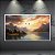 Quadro Decorativo Paisagem Montanhas ao Pôr do Sol Lago e Aves em Voo 6402 - Imagem 5