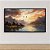 Quadro Decorativo Paisagem Montanhas ao Pôr do Sol Lago e Aves em Voo 6402 - Imagem 1
