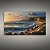 Quadro Decorativo Paisagem Praia Pôr do Sol Ondas Mar e Rochas Costa 60x40 6417 - Imagem 3
