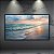 Quadro Decorativo Praia ao Pôr do Sol Mar Oceano Céu Rosa para Sala Quarto 6399 - Imagem 1