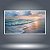 Quadro Decorativo Praia ao Pôr do Sol Mar Oceano Céu Rosa para Sala Quarto 6399 - Imagem 4