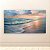 Quadro Decorativo Praia ao Pôr do Sol Mar Oceano Céu Rosa para Sala Quarto 6399 - Imagem 2