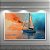 Quadro Decorativo Veleiro no Mar ao Pôr do Sol Estilo Surrealista Abstrato 6418 - Imagem 2