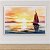 Quadro Decorativo Veleiro no Mar Pôr do Sol Paisagem Marítima Minimalista 6411 - Imagem 4