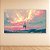 Quadro Decorativo Veleiro no Mar Pôr do Sol Rosa Estilo Pintura a Óleo 6410 - Imagem 4