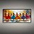 Quadro Decorativo Bailarinas Dançando Estilo Aquarela Cores Vibrantes Artes 6421 - Imagem 1