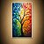 Quadro Decorativo Árvore da Vida Abstrata Pintura a Óleo Texturizada Colorida 6425 - Imagem 5