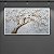 Quadro Decorativo Árvore de Flores Brancas Galhos Dourados Arte Texturizada 6434 - Imagem 3