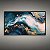 Quadro Decorativo Abstrato Fluido Marinho com Detalhes em Folha de Ouro 6294 - Imagem 2