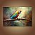 Quadro Decorativo Arara Colorida na Floresta Arte em Pinceladas 6305 - Imagem 2