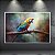 Quadro Decorativo Arara Colorida na Floresta Arte em Pinceladas 6305 - Imagem 5
