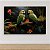Quadro Decorativo Aves Tropicais Araras em Floresta Amazônica e Flores Laranjas 6331 - Imagem 2