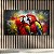 Quadro Decorativo Casal de Araras Coloridas Arte Urbana Abstrata 90x60cm 6297 - Imagem 1