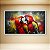Quadro Decorativo Casal de Araras Coloridas Arte Urbana Abstrata 90x60cm 6297 - Imagem 4