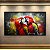Quadro Decorativo Casal de Araras Coloridas Arte Urbana Abstrata 90x60cm 6297 - Imagem 3