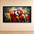 Quadro Decorativo Casal de Araras Coloridas Arte Urbana Abstrata 90x60cm 6297 - Imagem 2