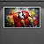 Quadro Decorativo Casal de Araras Coloridas Arte Urbana Abstrata 90x60cm 6297 - Imagem 5